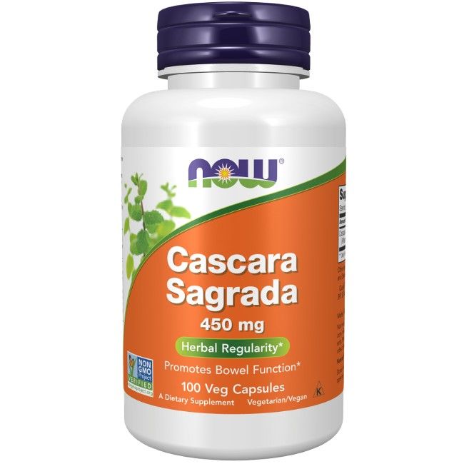 Now Foods Cascara Sagrada 450 mg 100 Veg-Kapseln