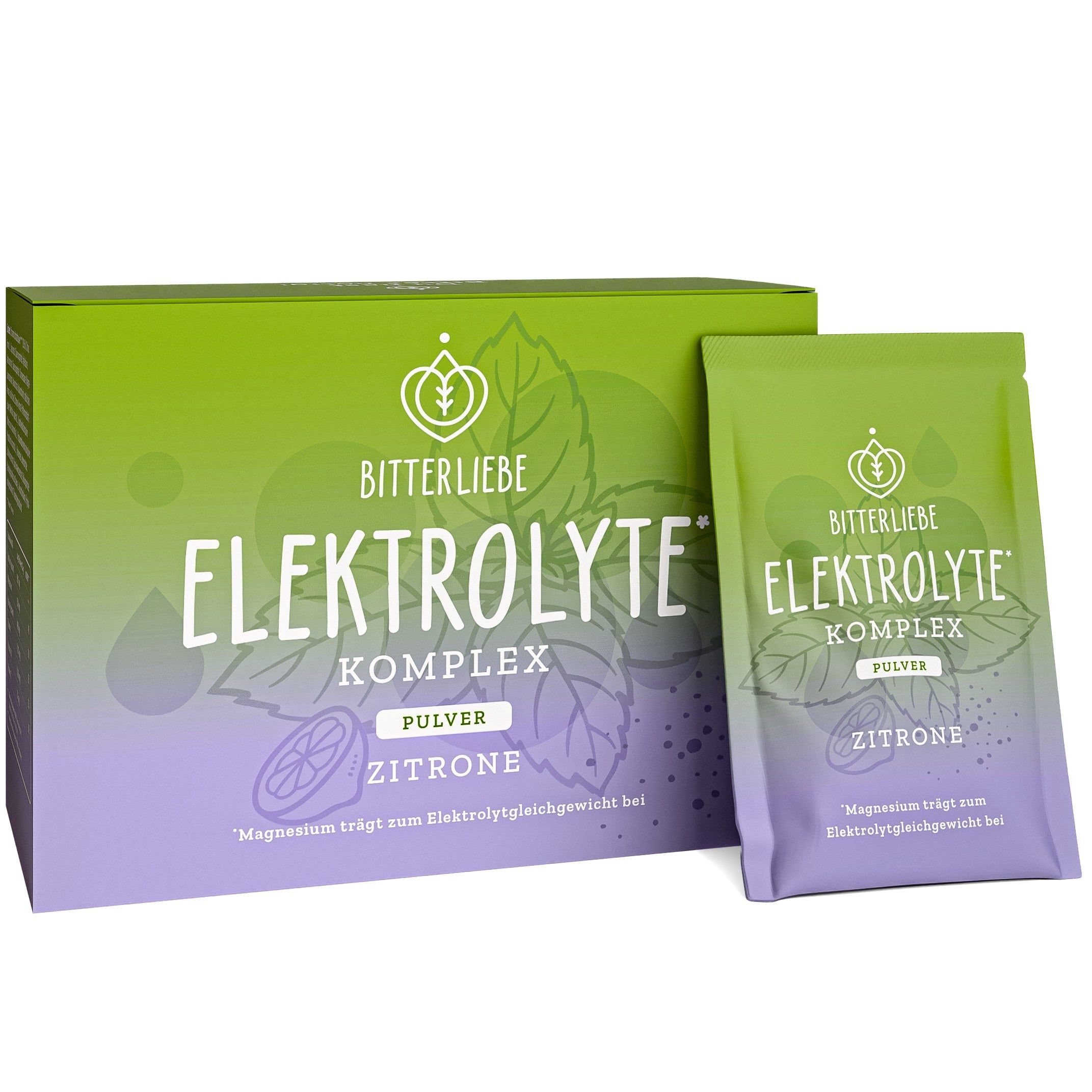 BitterLiebe Elektrolyte* Komplex Zitrone - Elektrolyt Pulver mit Magnesium & Kalium