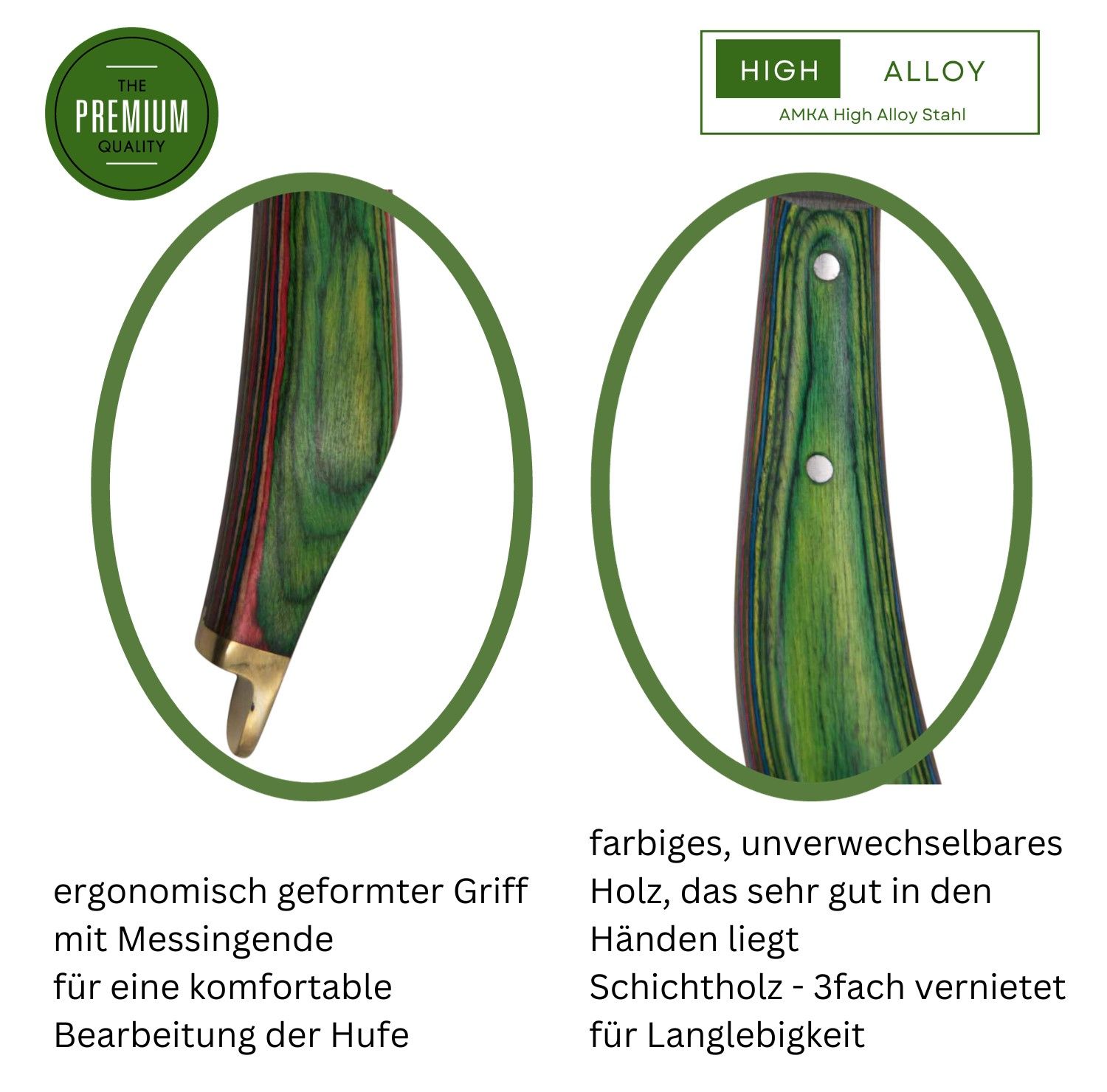 AMKA PRO HAS Schlaufen Hufmesser