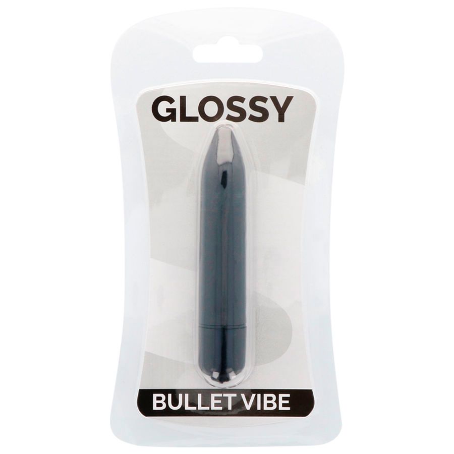 Schwarzer Minivibrator 'Bullet Vibe' in Blisterverpackung.