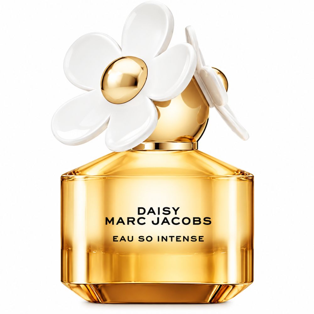 Marc Jacobs Daisy Eau So Intense Damenduft, 30 ml Flakon mit Blumen-Applikation.