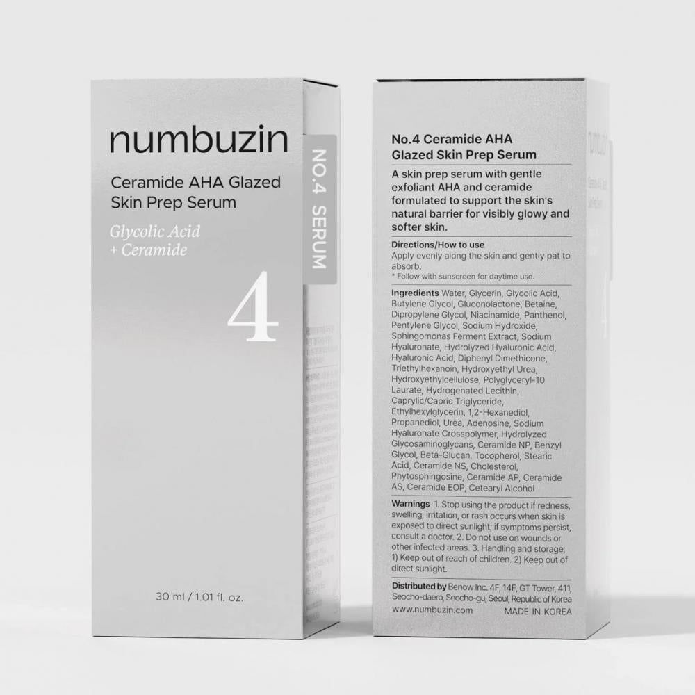 NUMBUZIN Nr.4 Ceramide AHA Glazed Skin Prep Serum