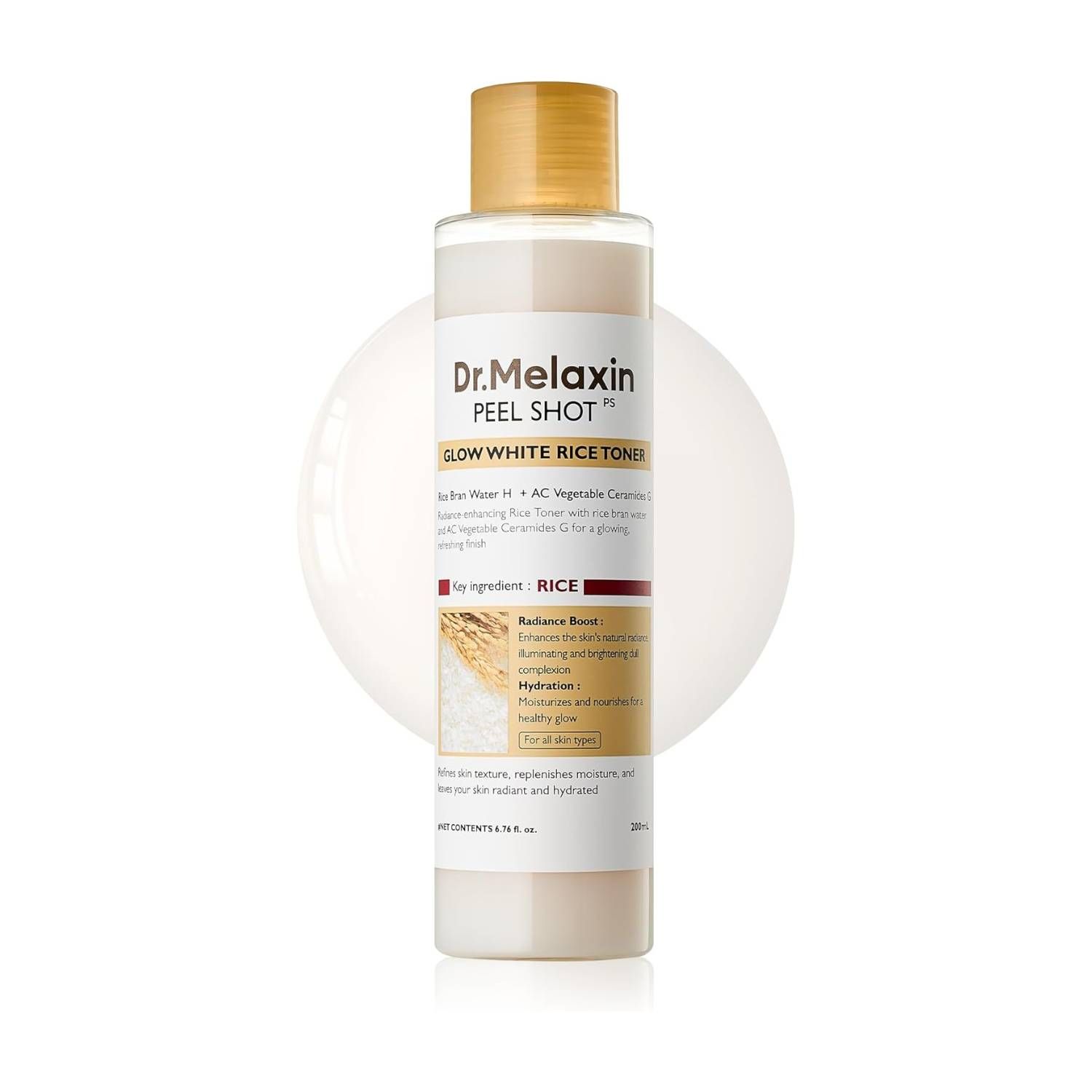 Dr. Melaxin Peel Shot Glow White Rice Toner 200ml