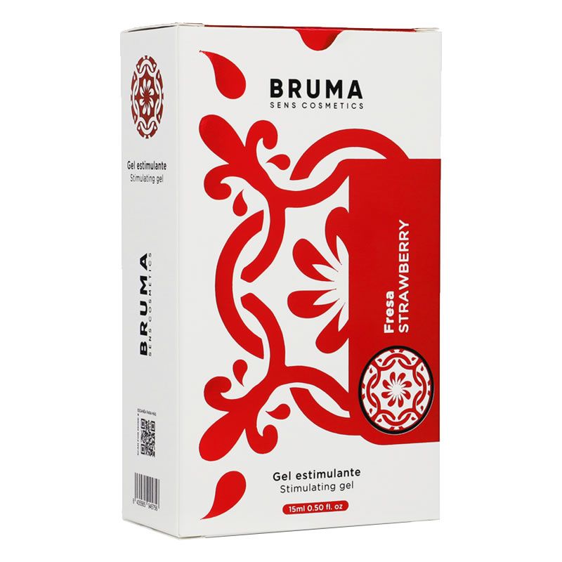 Bruma Stimulationsgel Erdbeergeschmack, 15ml Karton.