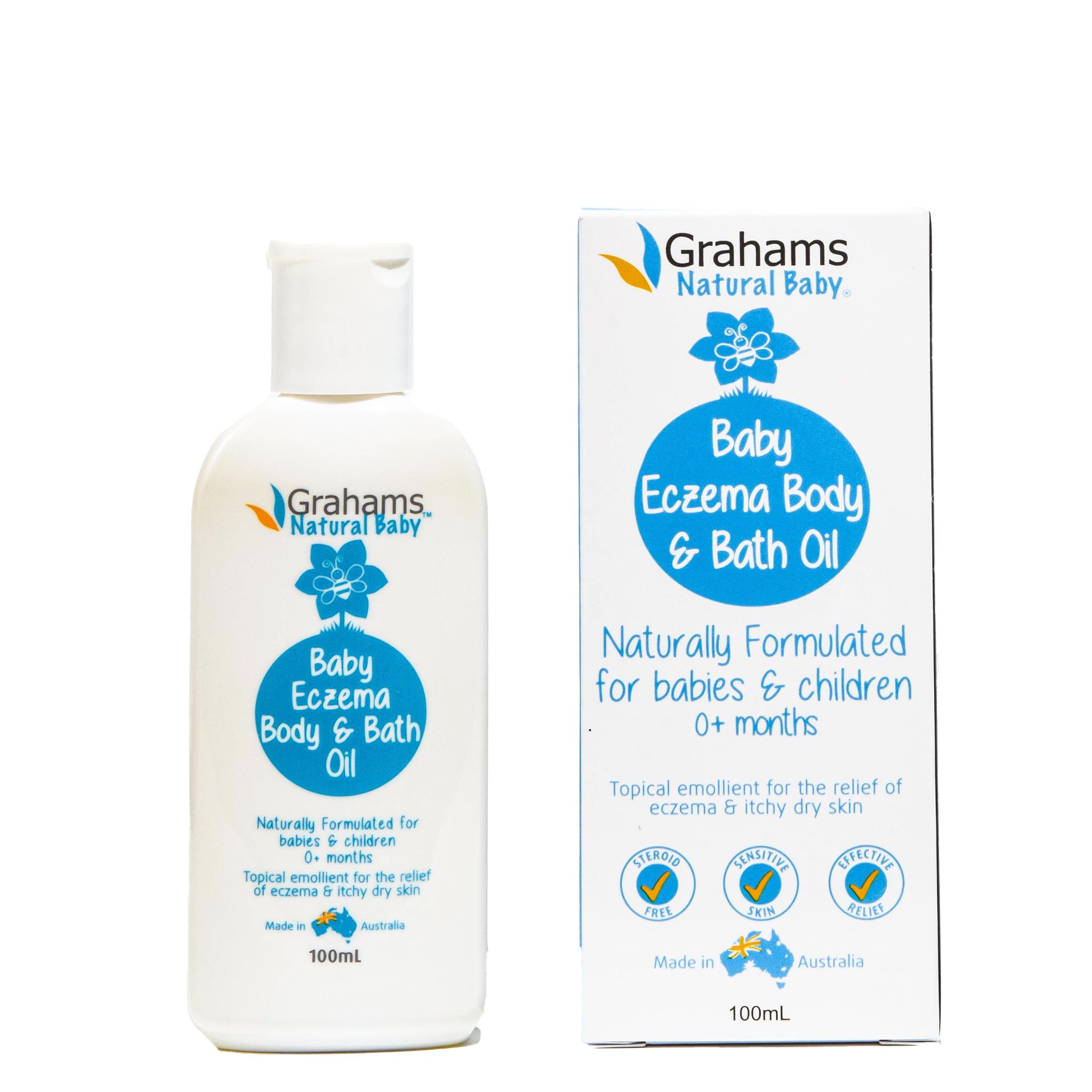 Grahams Natural Baby Ekzem Bade Öl