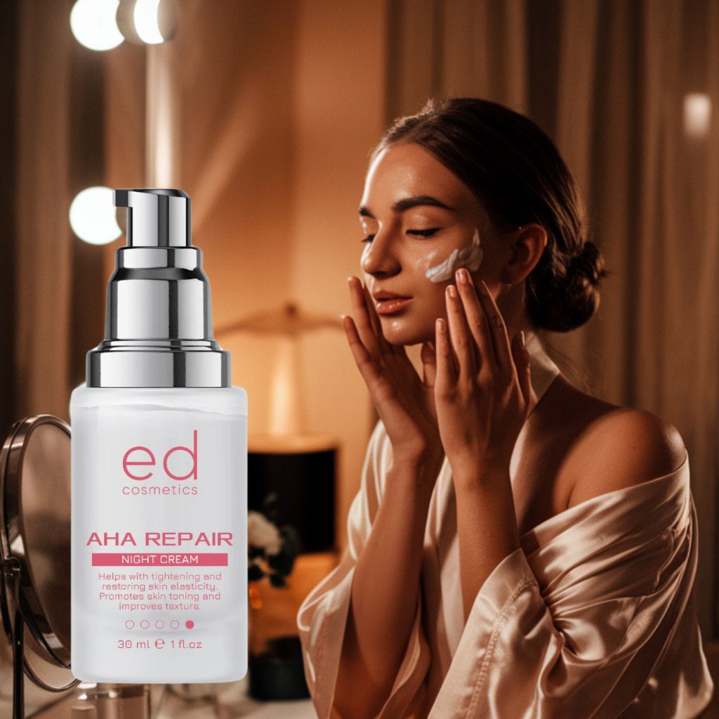 ED COSMETICS AHA Repair Nachtpflege – Hauterneuerung, intensive Feuchtigkeit & ANTI-AGING Pflege