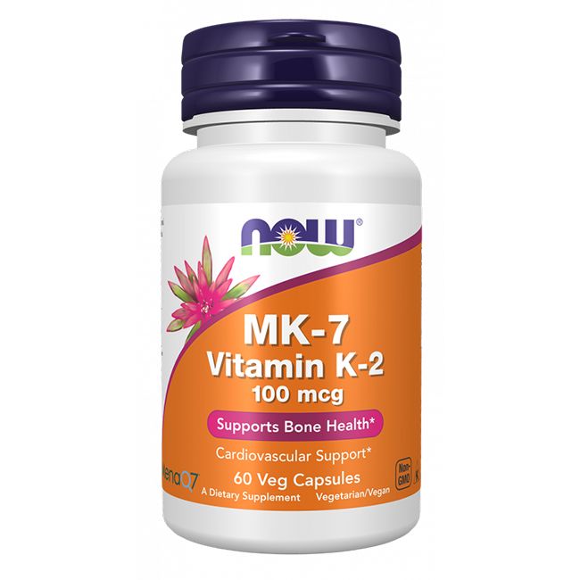 Now Foods Vitamin K-2 MK-7 100 mcg 60 Veg-Kapseln