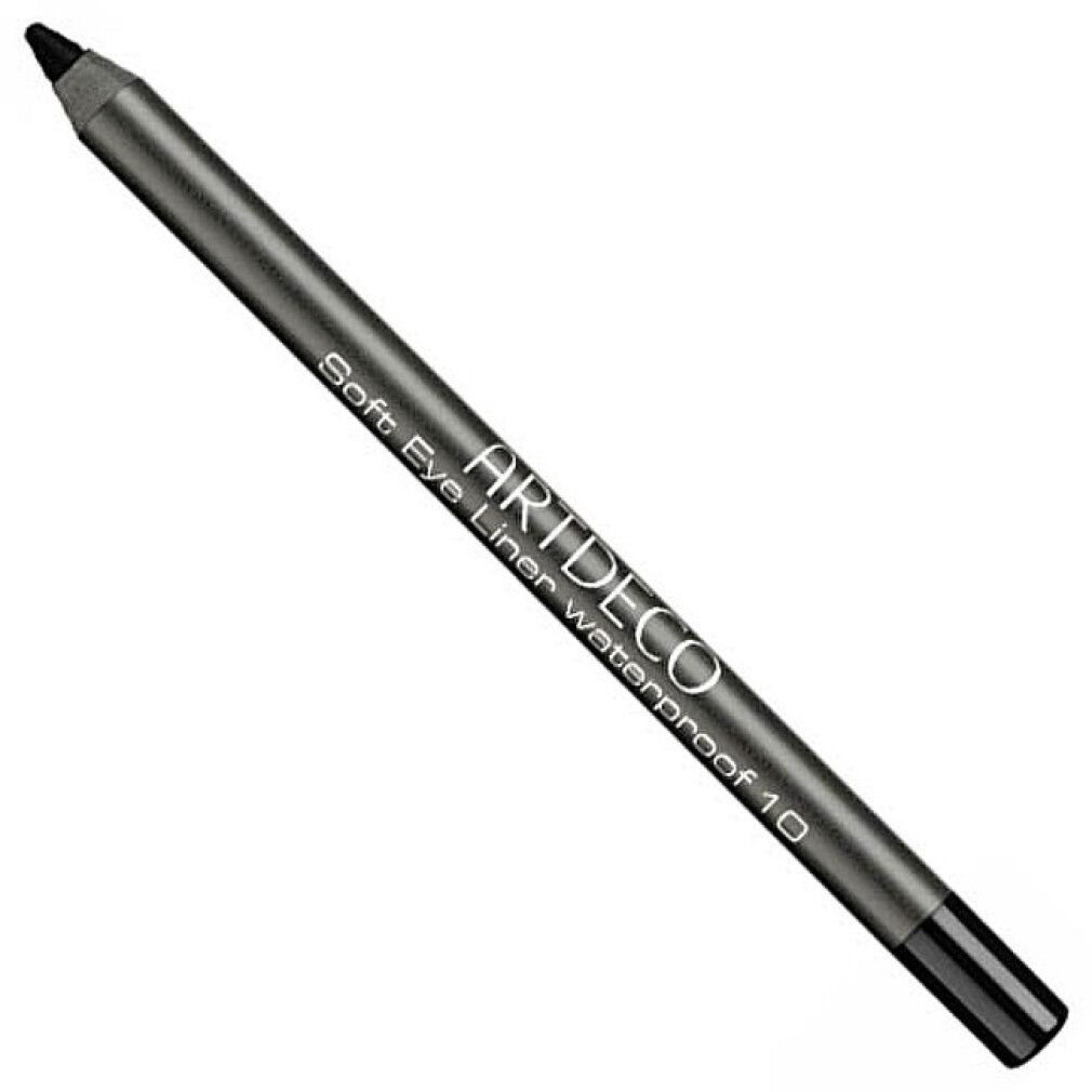 Grauer Artdeco Soft Eye Liner Waterproof 10. Schwarze Spitze und Endkappe. Weißer Schriftzug.