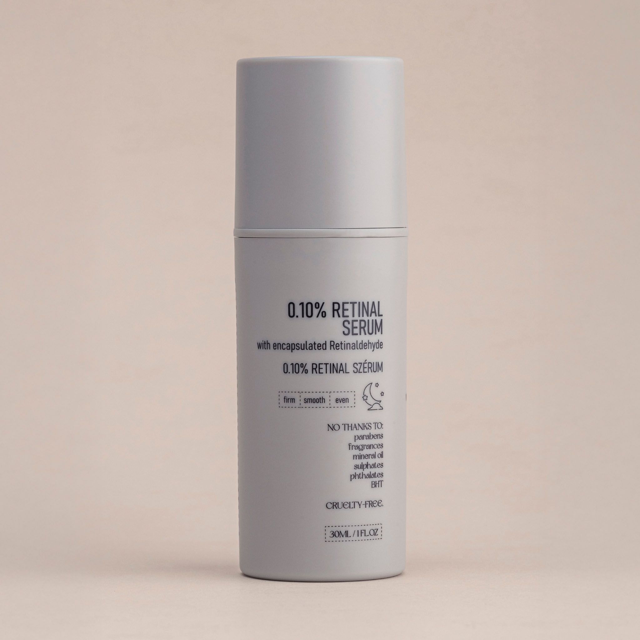 Beige Flasche mit Pipettenaufsatz, 15% Vitamin C + 2% Glutathione Serum.