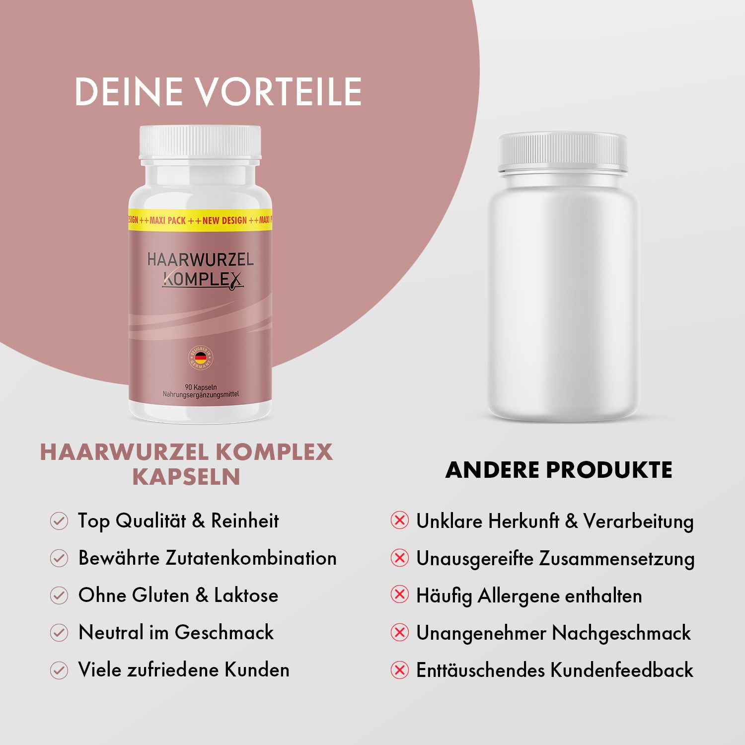 Haarwurzel Komplex Kapseln
