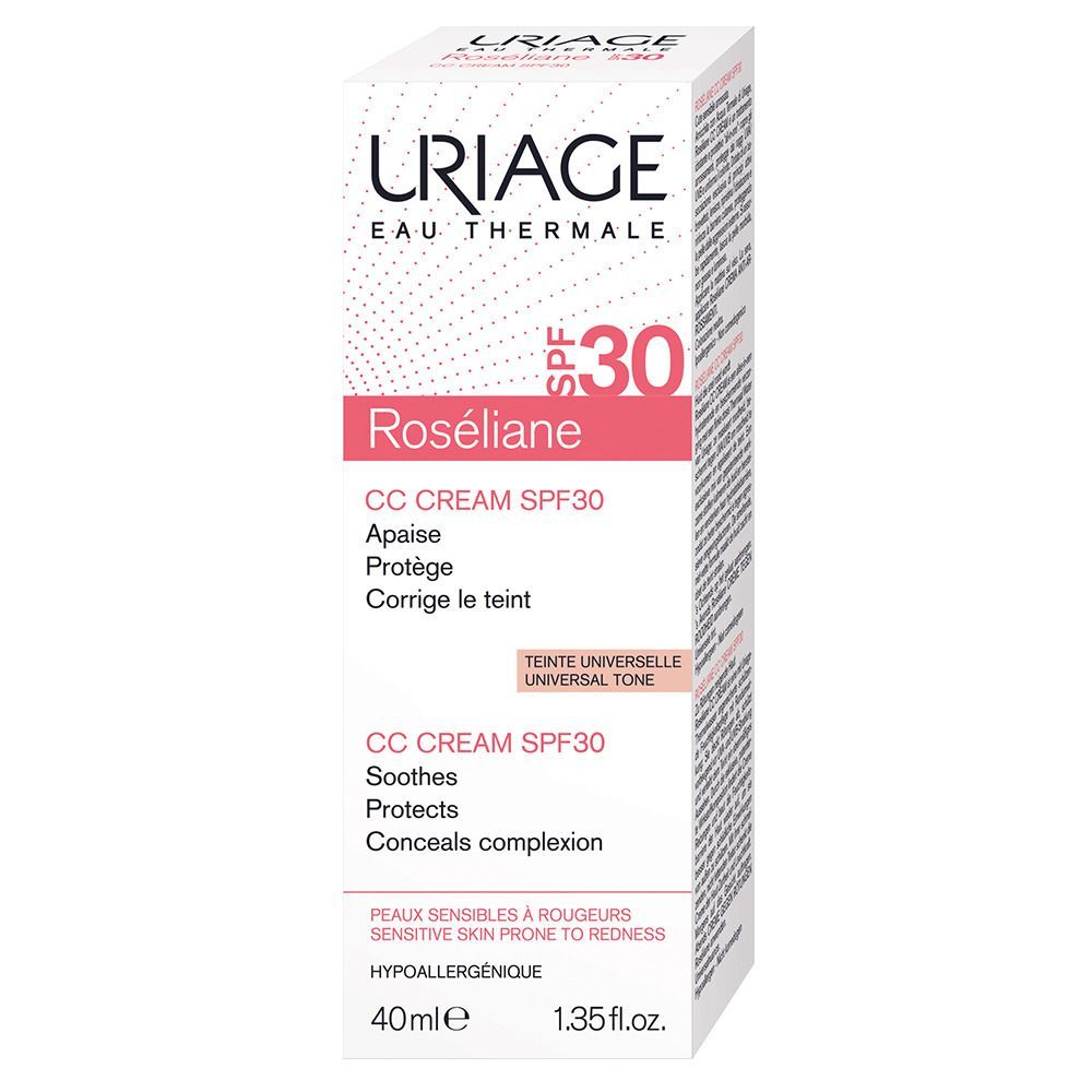 URIAGE ROSÉLIANE CC Cream SPF30 / Getönte CC Cream Anti-Rötungen SPF30