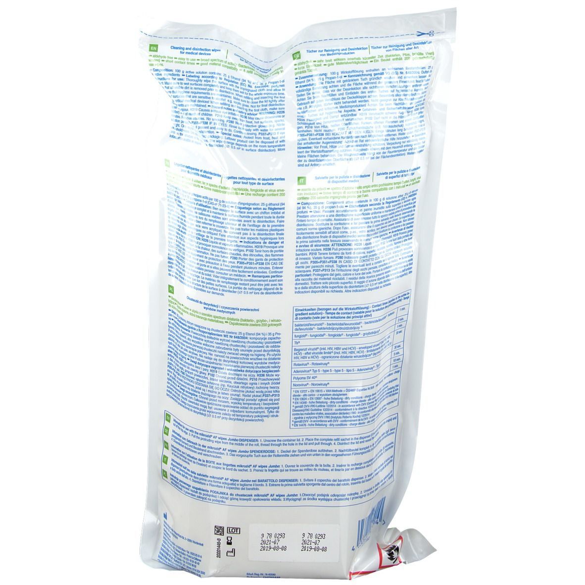 mikrozid® AF wipes Jumbo Nachfüllbeutel