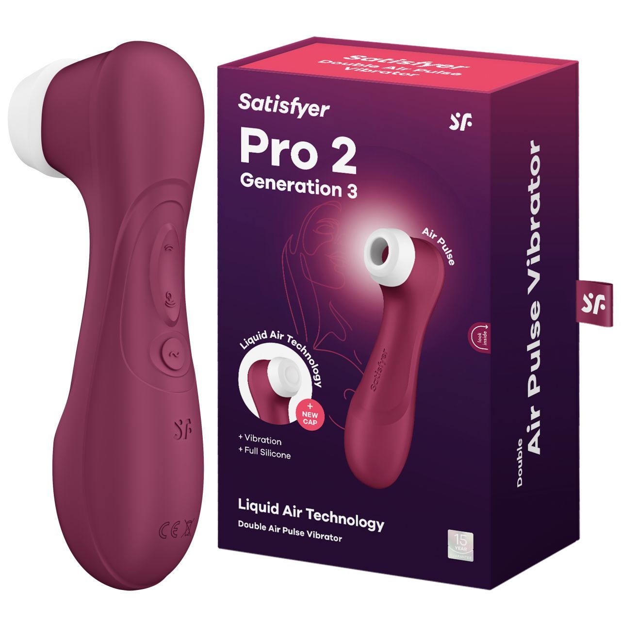 Lila Satisfyer Pro 2 mit Verpackung.