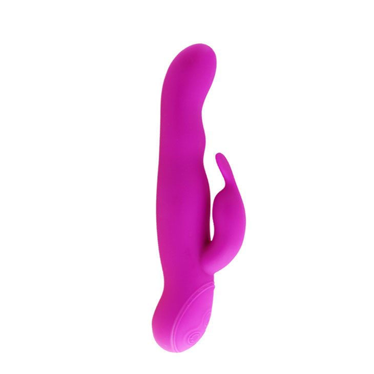 Lila Vibrator mit gebogener Form.