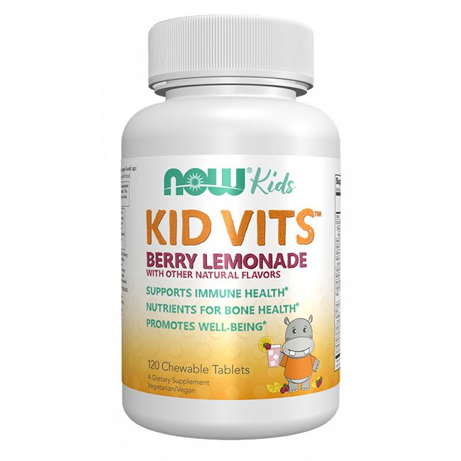 Now Foods Kid Vits Berry Lemonade 120 Kautabletten