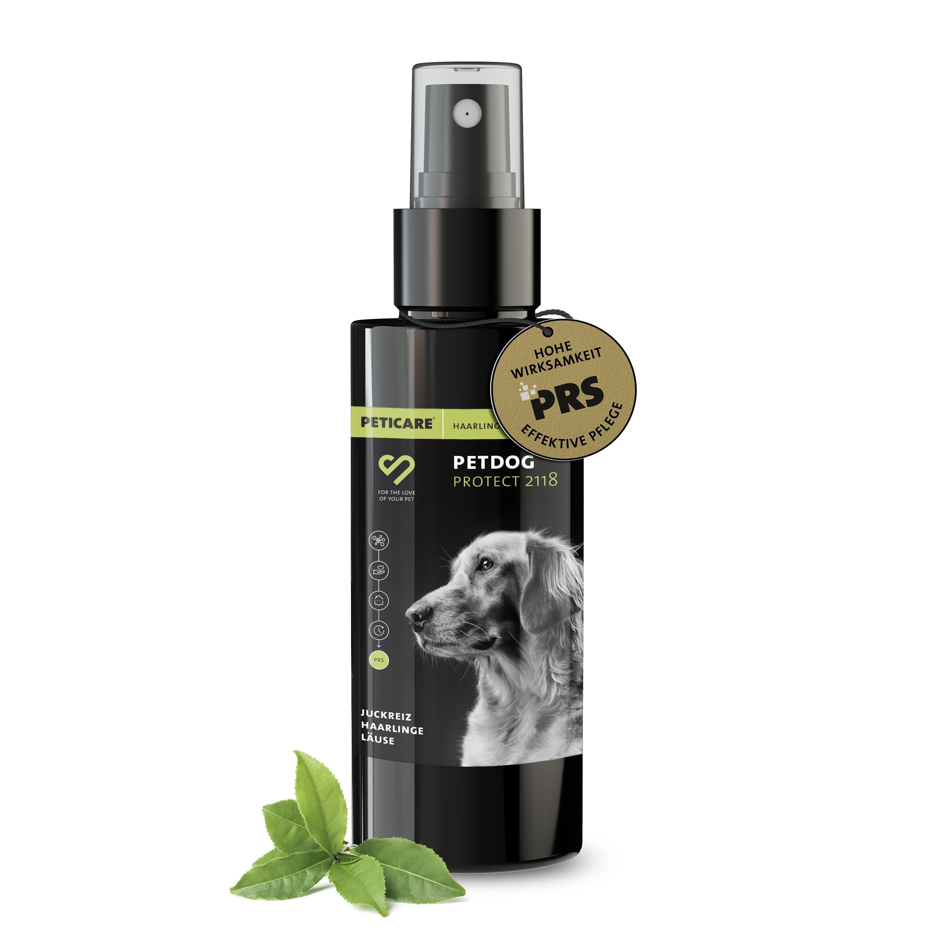 Peticare Anti-Läuse & Haarlinge Spray für Hunde, lindert effektiv Juckreiz