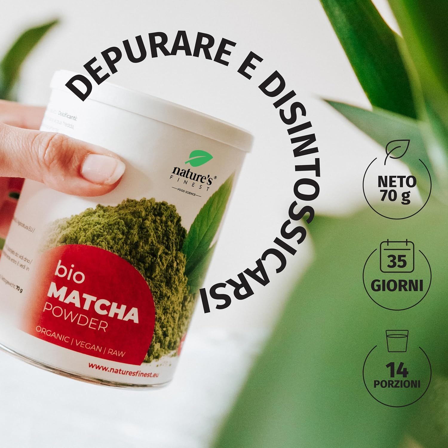 Nature's Finest Matcha Pulver Bio