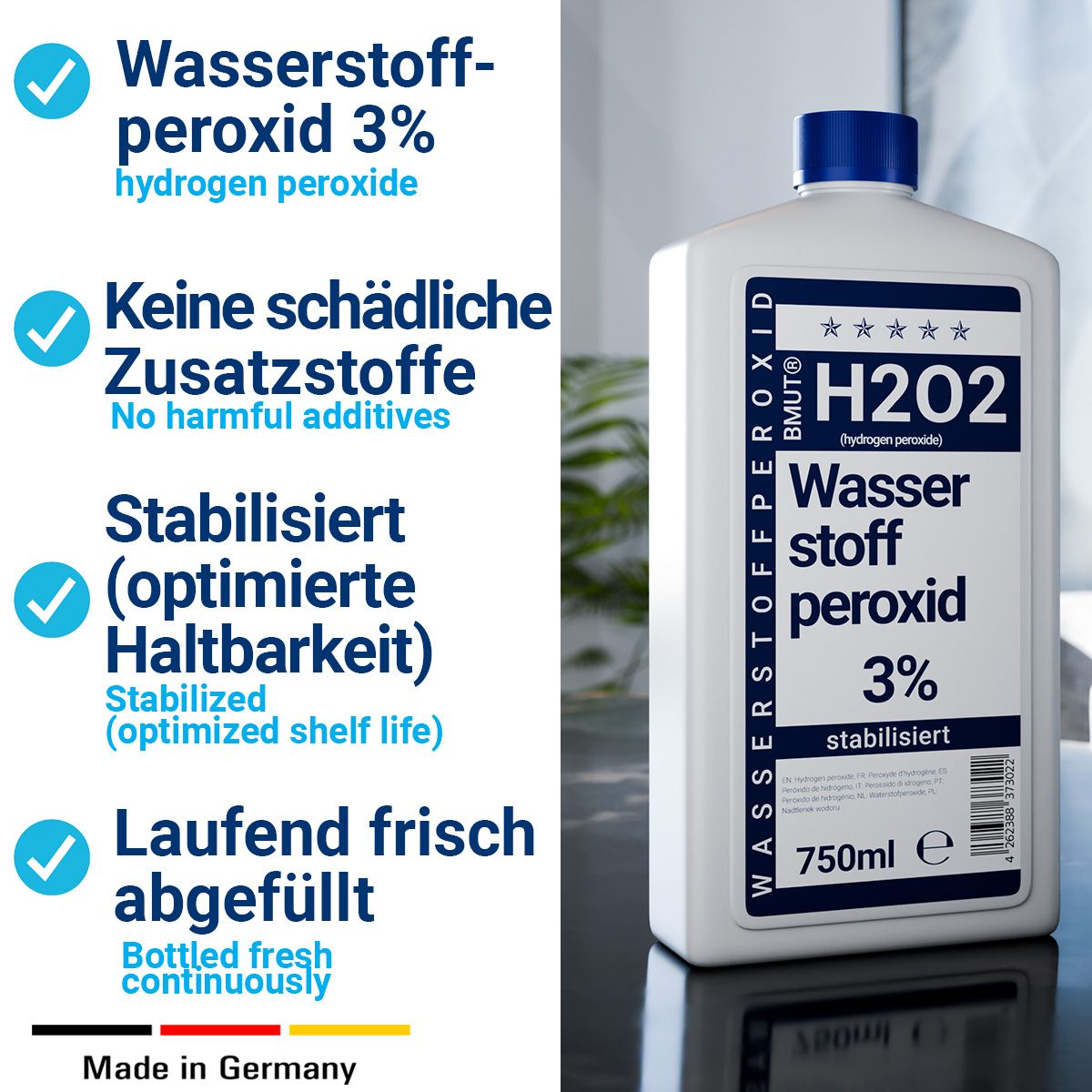 BMUT Wasserstoffperoxid H2O2 3%