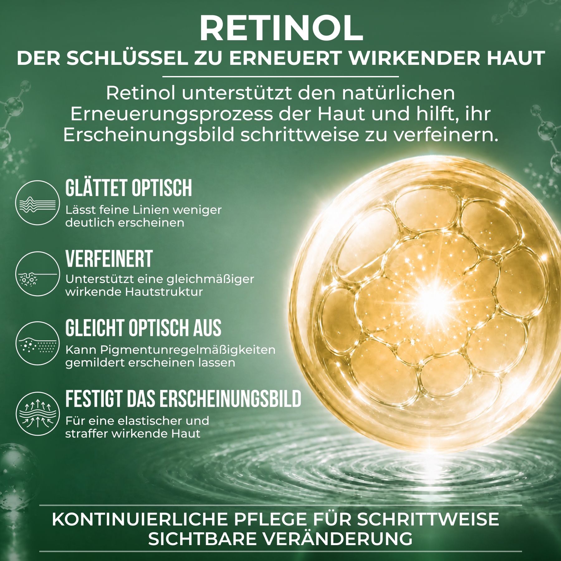 P-beauty Gesichtsserum Retinol Serum Hyaluronsäure Vitamin B5 C E