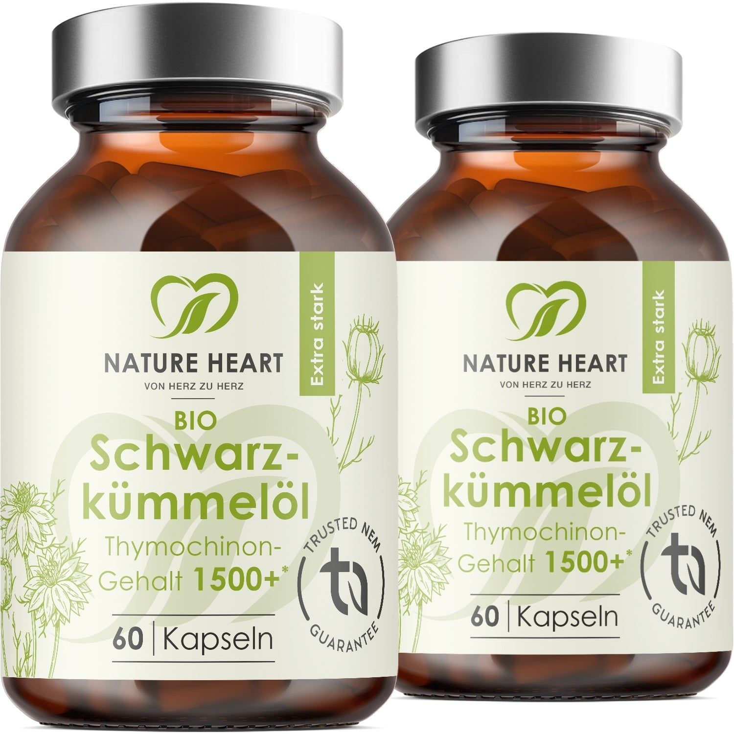 Nature Heart BIO Schwarzkümmelöl 1500+ Thymochinongehalt