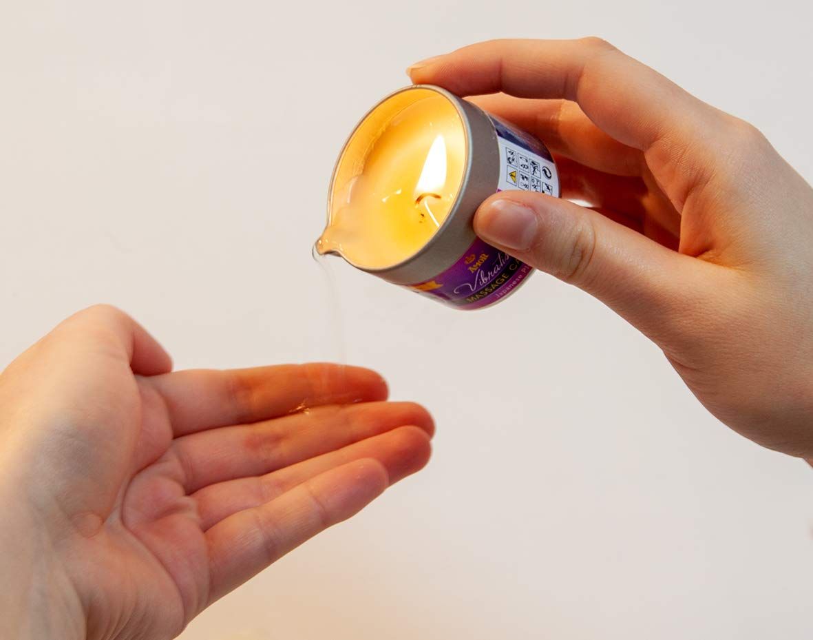 Massagekerze in Metalldose, Duft Japanese Plum, 50ml.