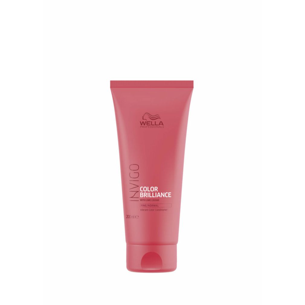 Rosa Tube mit Wella Invigo Color Brilliance. Text: Balsamo per capelli fini. 200 ml.