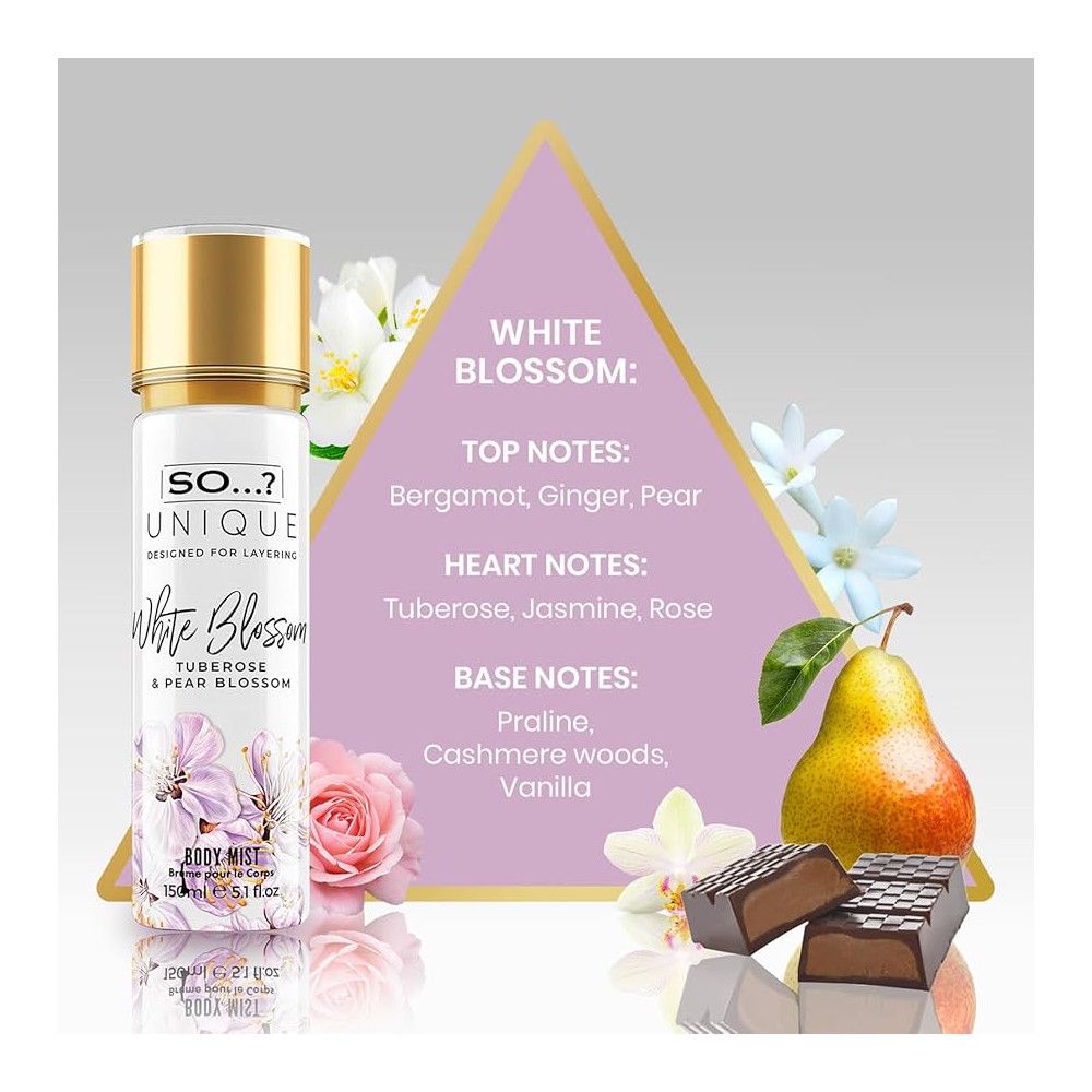 So...? Unique - Körpernebel - Weiße Blume 150ml