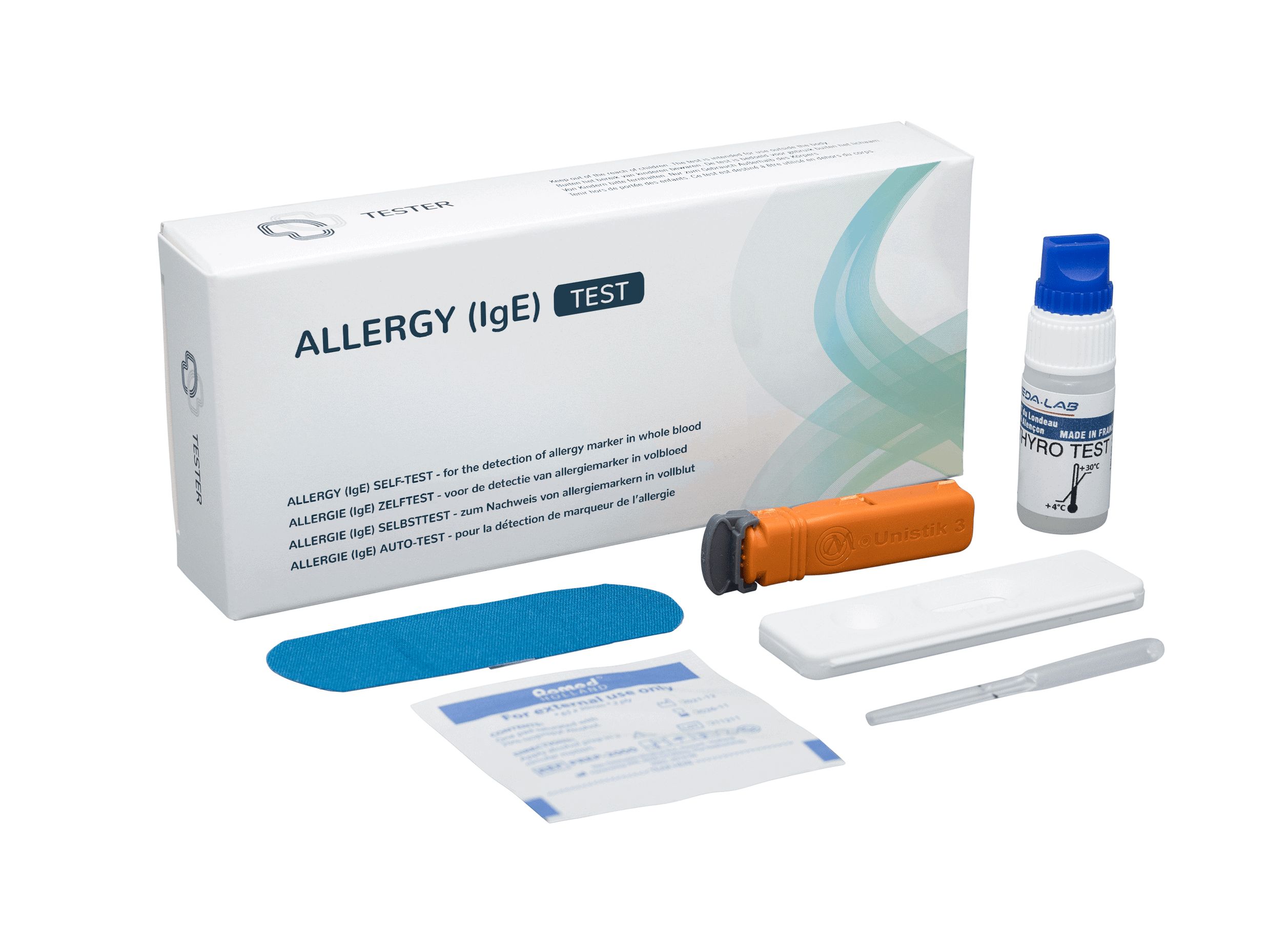 Allergietest - für Zuhause - Schnellergebnis - CE-zertifiziert - The Tester