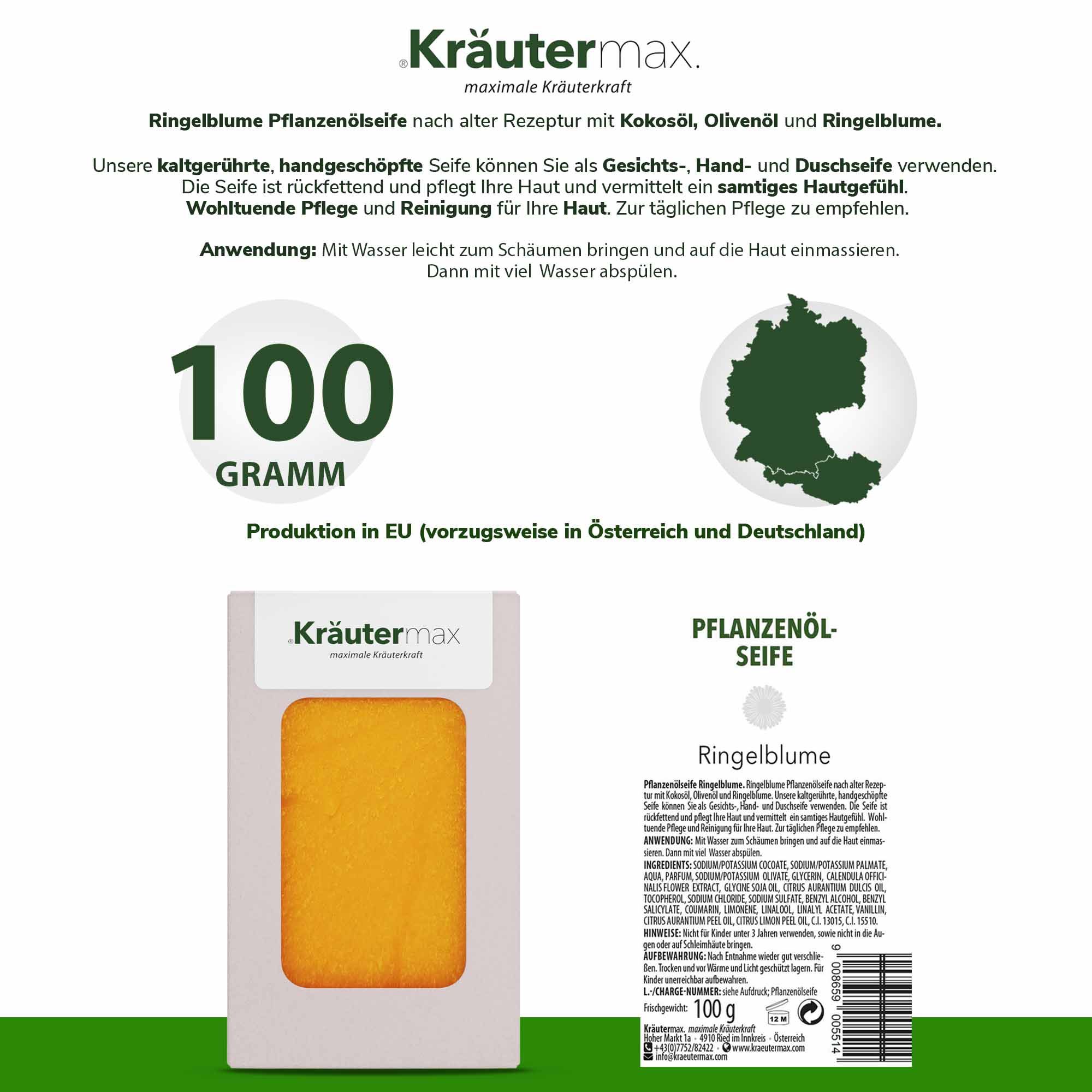Kräutermax Pflanzenölseife Ringelblume