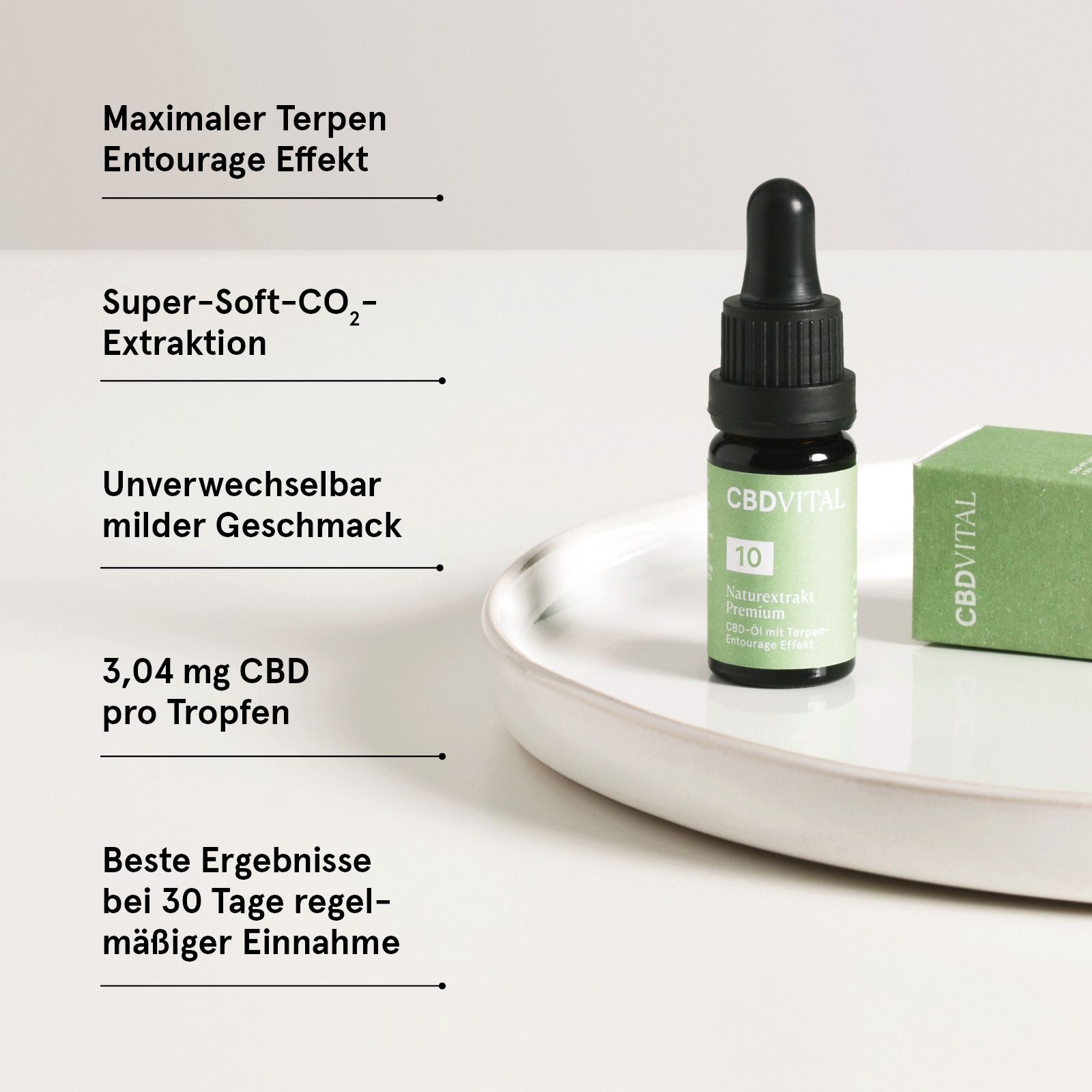 CBD VITAL Bio CBD 10% Naturextrakt Premium Hanföl 3er-Pack