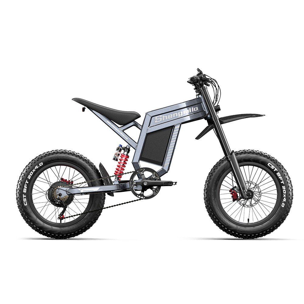 SHENGMILO S900 Bicicletta elettrica fuoristrada da 20" con batteria da 60V 30Ah