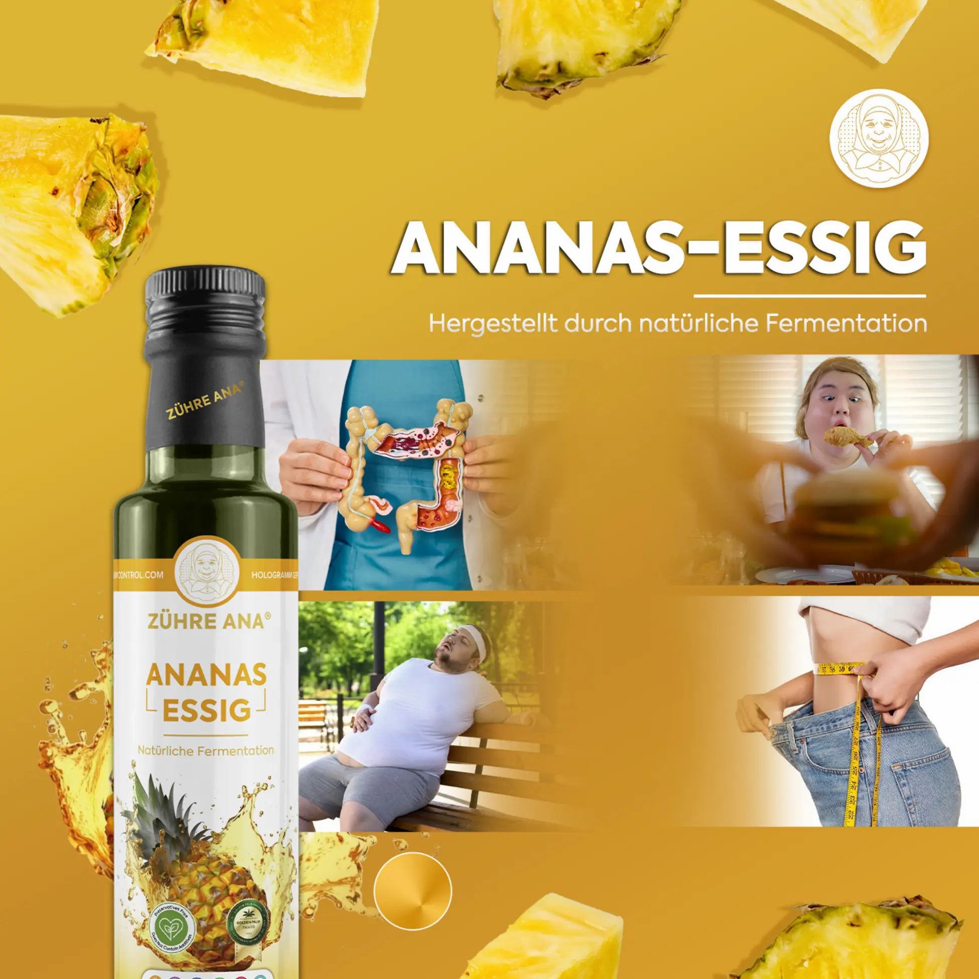 Zühre Ana Ananasessig - Natürliche Fermentation
