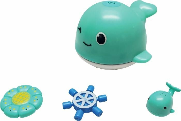 VEDES Großhandel GmbH - Ware SpielMaus Baby Badewannen-Sprinkler Wal, mit Licht