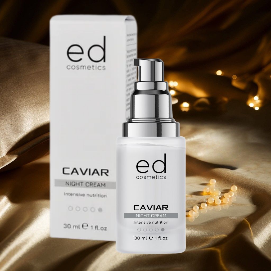 ED COSMETICS Caviar Nachtpflege – Lifting -ANTI-AGING - Konzentrat für reife & trockene Haut