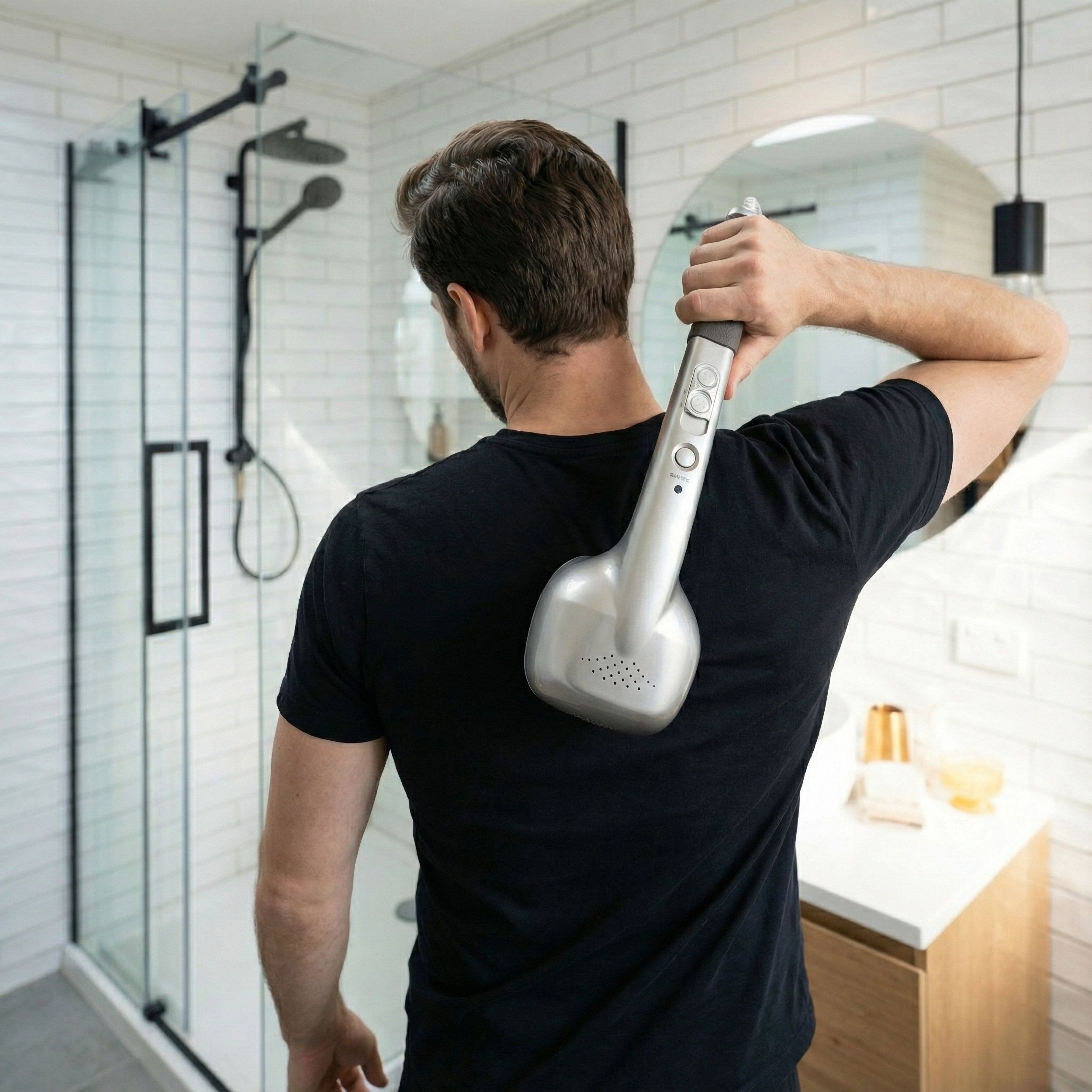 Massagepistole mit 4 Aufsätzen – Tiefenmuskelmassage für Rücken, Schultern, Nacken & Beine