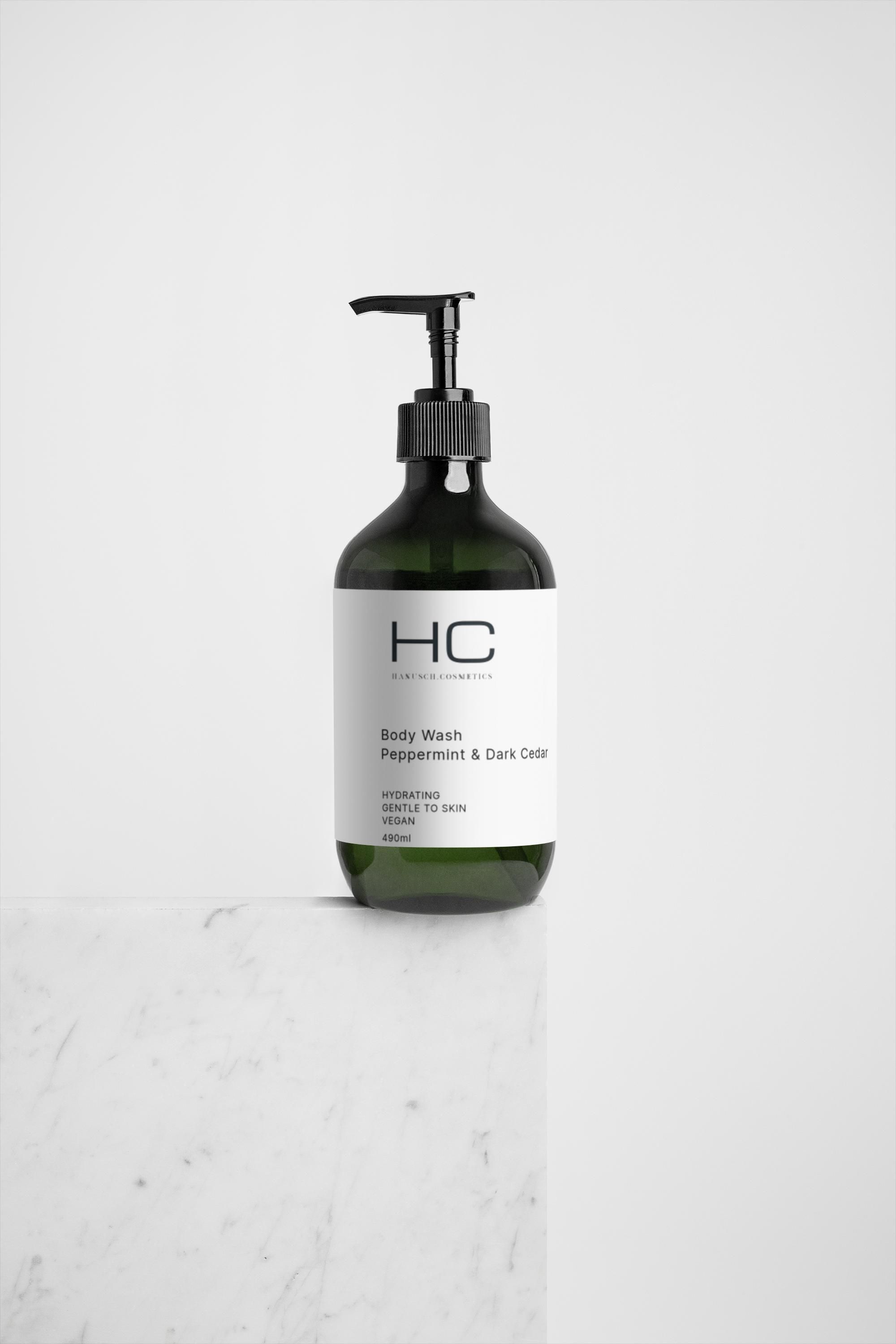 hanusch.cosmetics Body Wash Peppermint & Dark Cedar