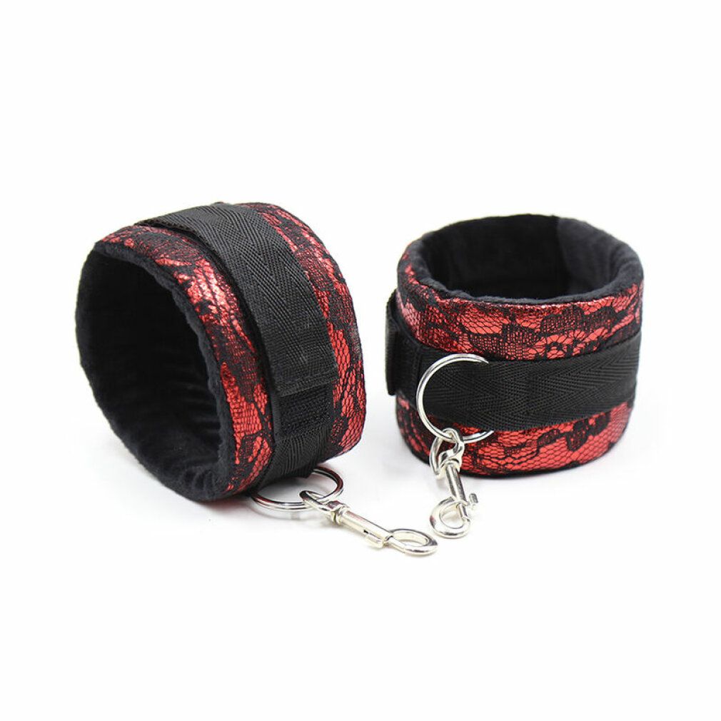 Ohmama fetish short velvet lace wrist restraints nylon