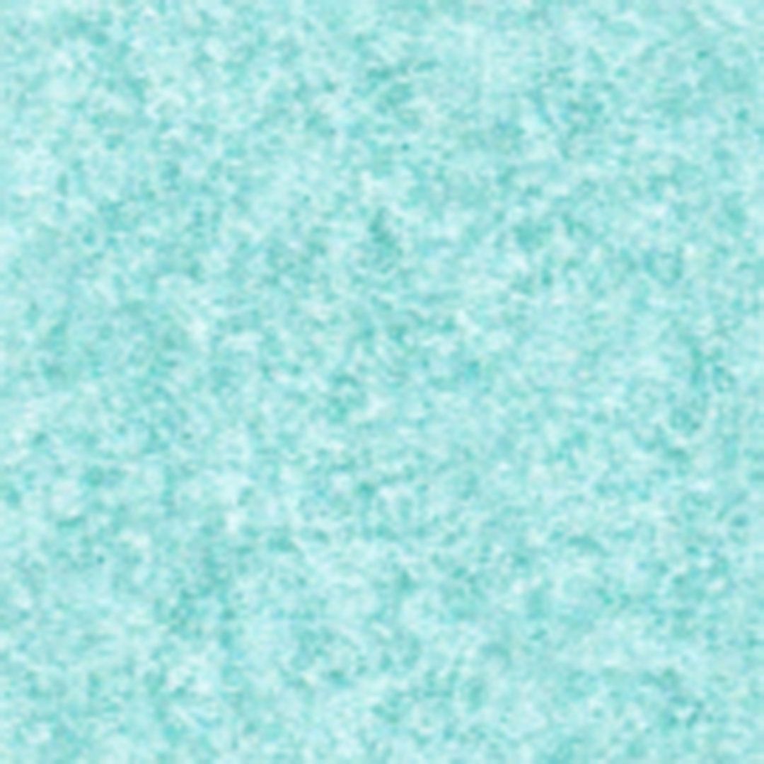 Seniorenstuhl mit Armlehnen und Rollen. Holzrahmen, hellblaue Sitzfläche und Rückenlehne. Vier Rollen an den Beinen.