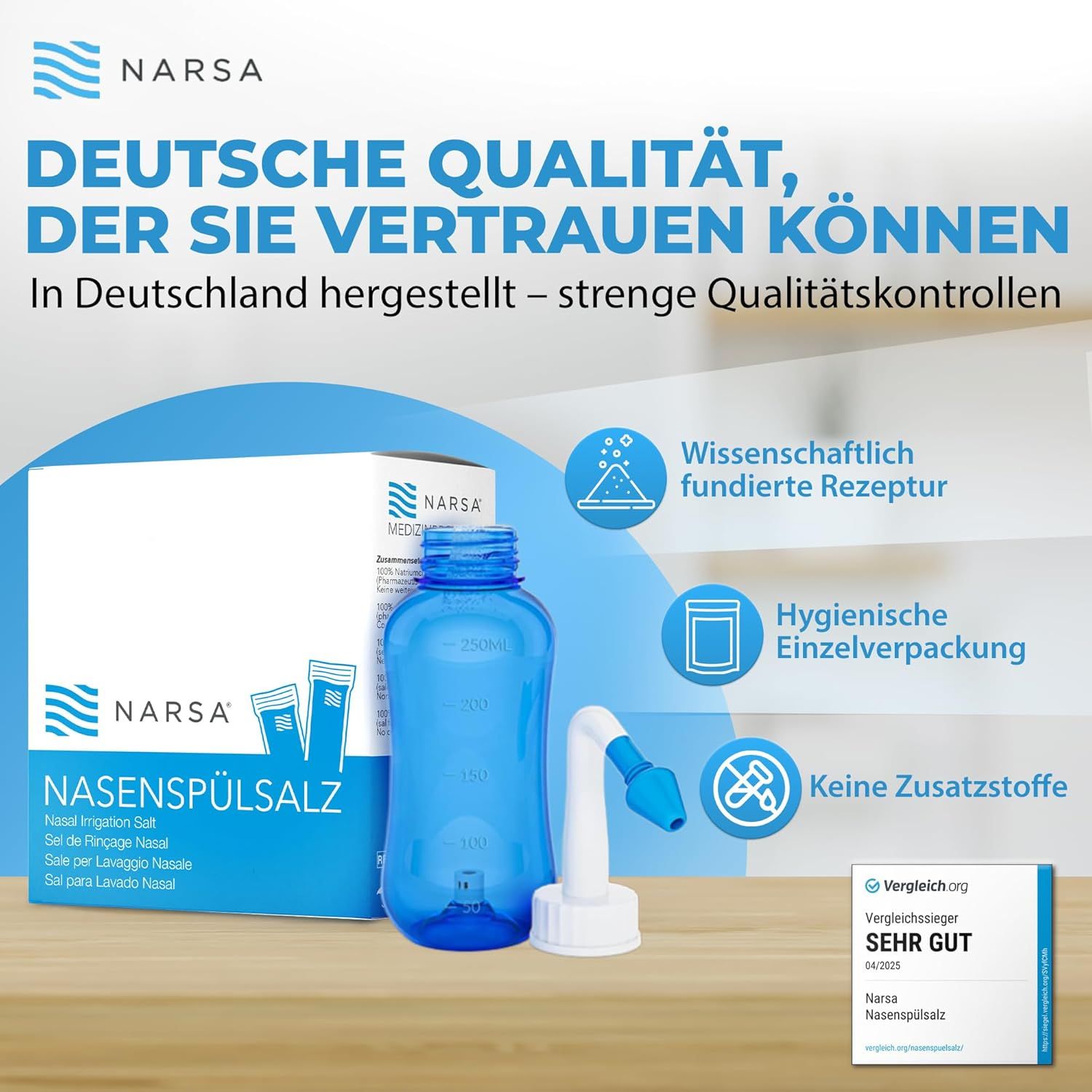 NARSA Nasenspülsalz  - 60 Sticks