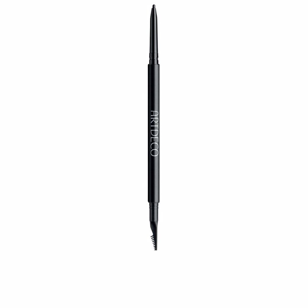Schwarzer Augenbrauenstift mit Bürste. Auf dem Stift steht ARTDECO.