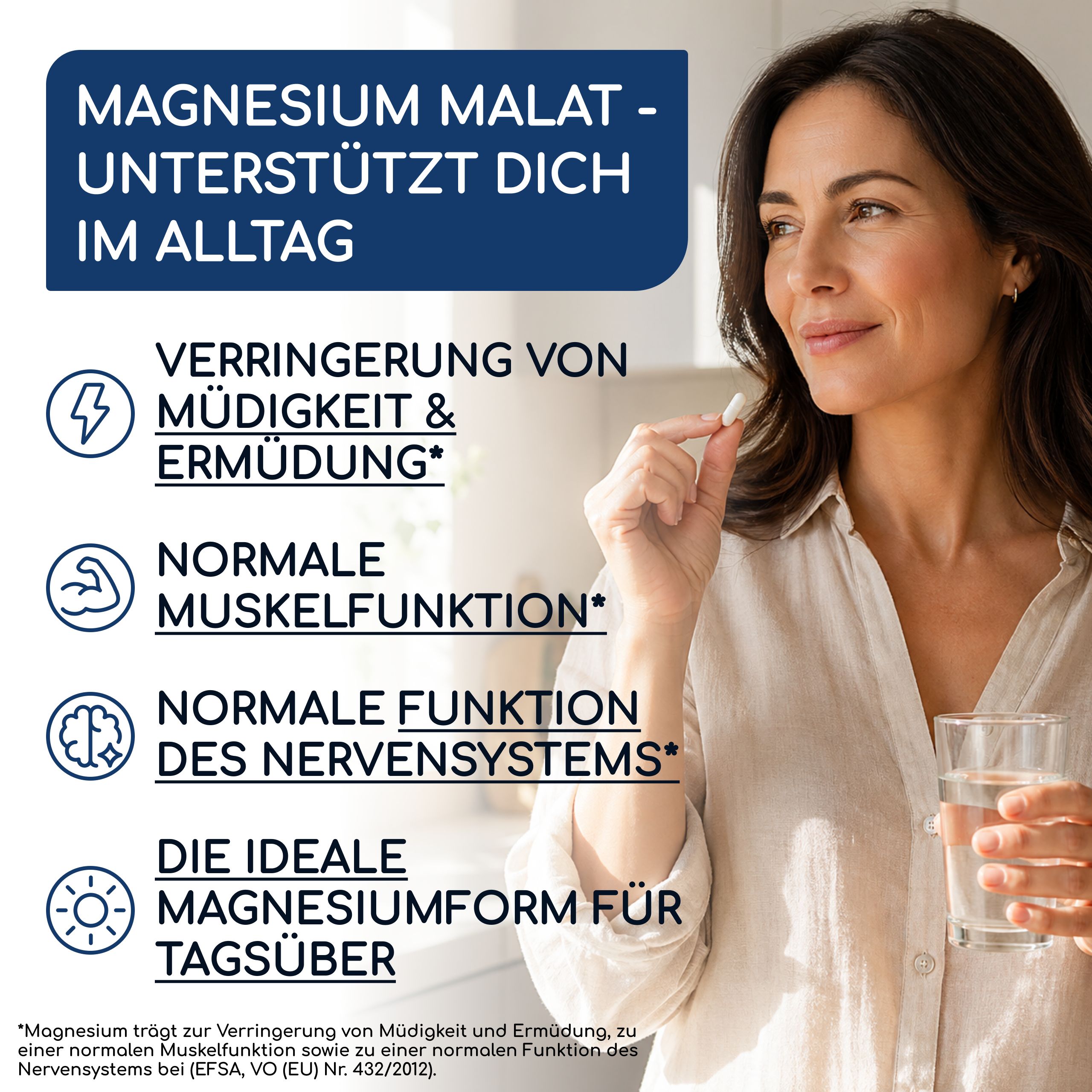 Magnesium Malat - Für Energiestoffwechsel, Müdigkeit & Muskelfunktion - Raibu
