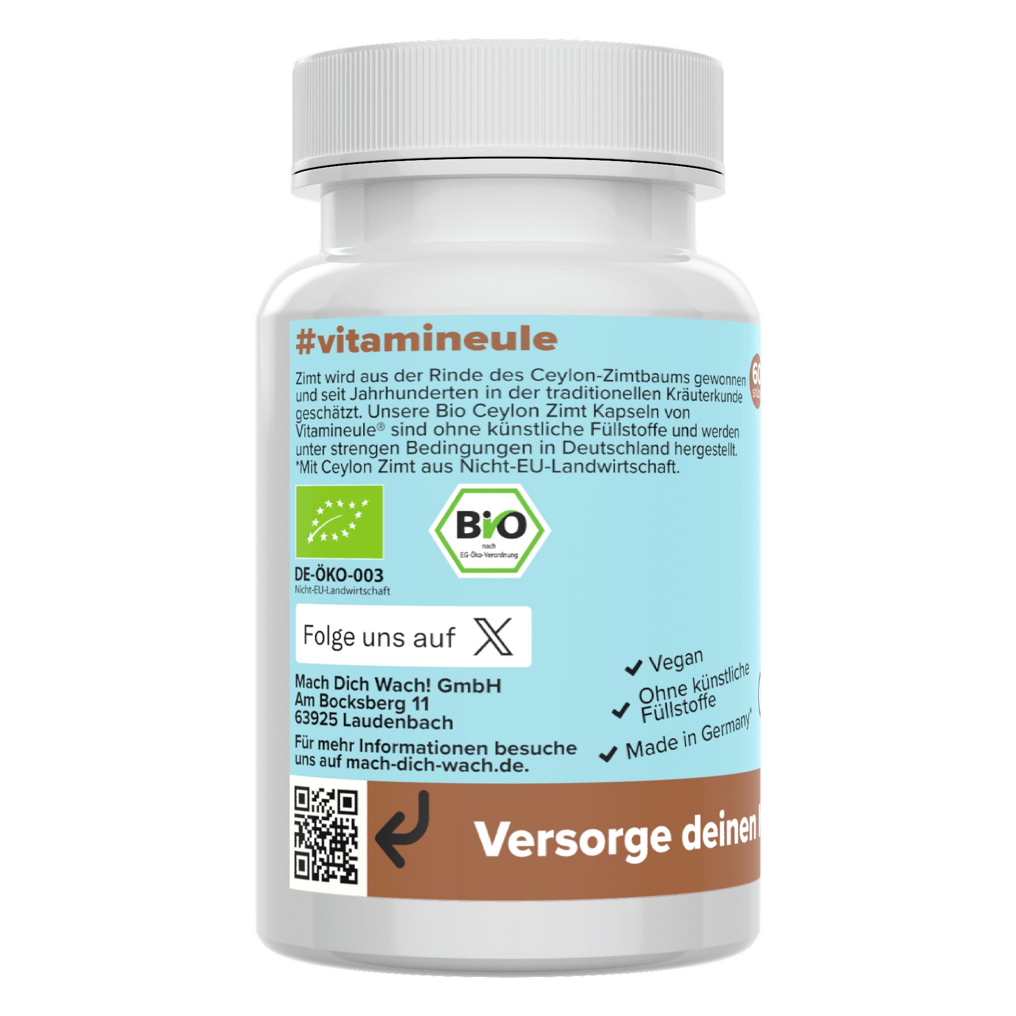 Bio Ceylon Zimt Kapseln - Vitamineule®