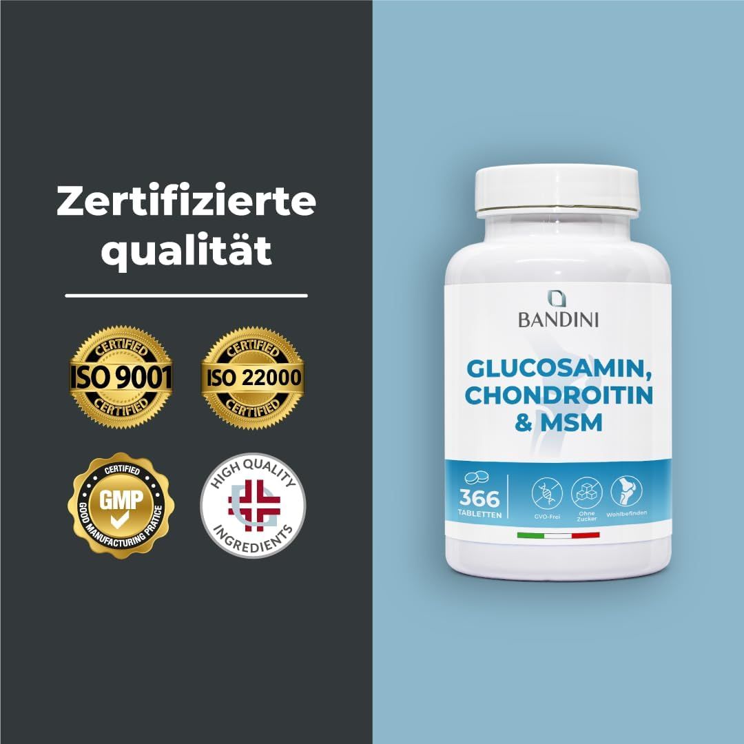 Bandini Glucosamin Chondroitin MSM mit Vitamin C Tabletten