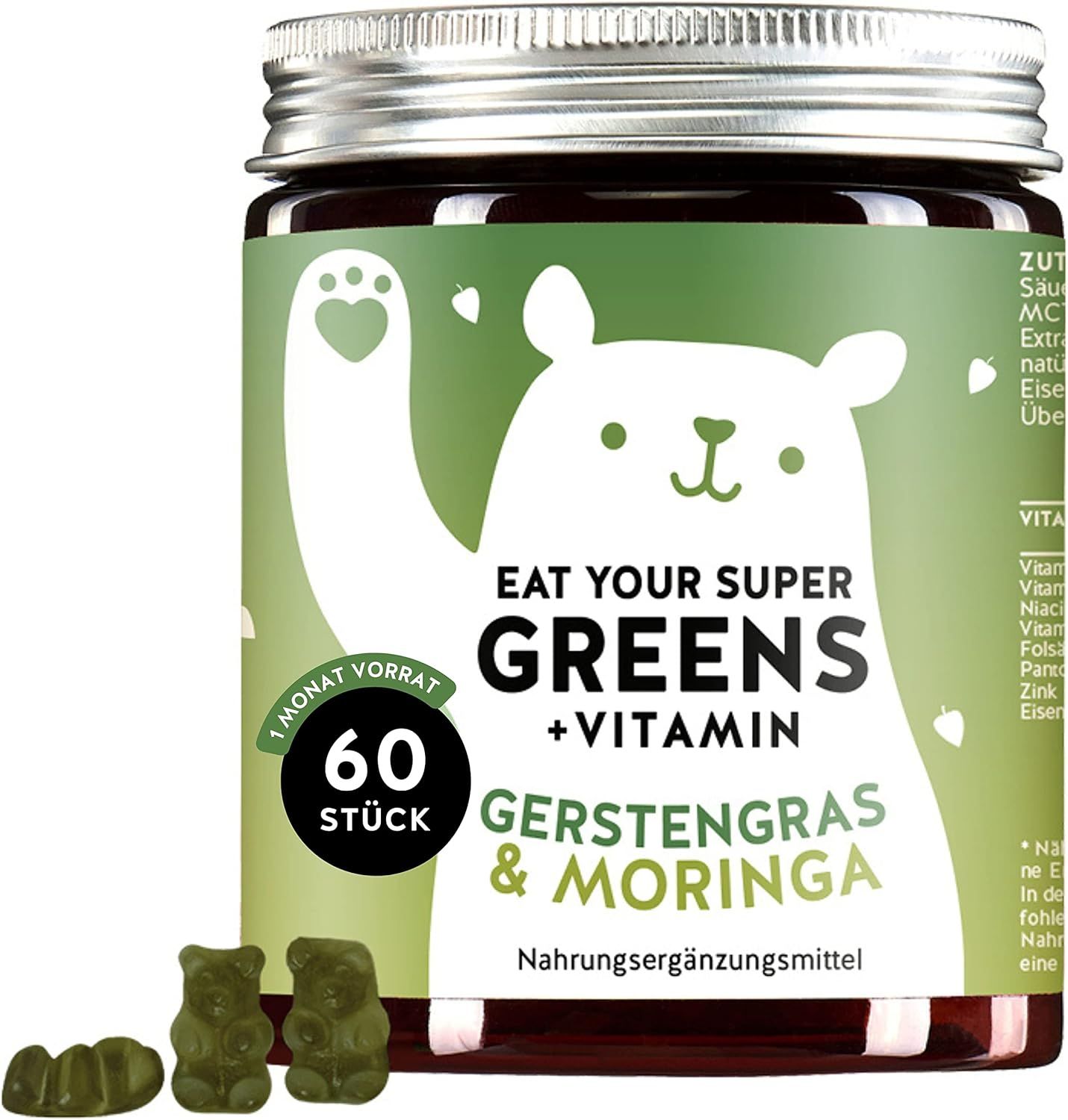 Bears with Benefits Hochdosierter Supergreens Vitaminkomplex