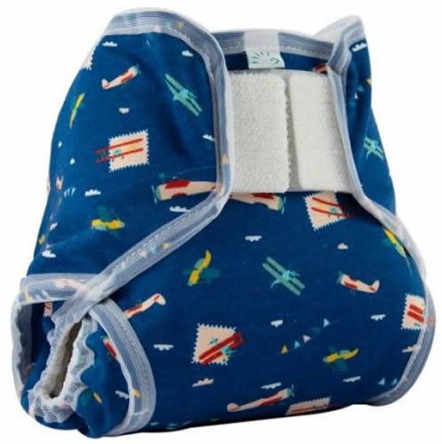 PopoWrap Überhose Gr. S (3-6 kg) Dark Blue Planes