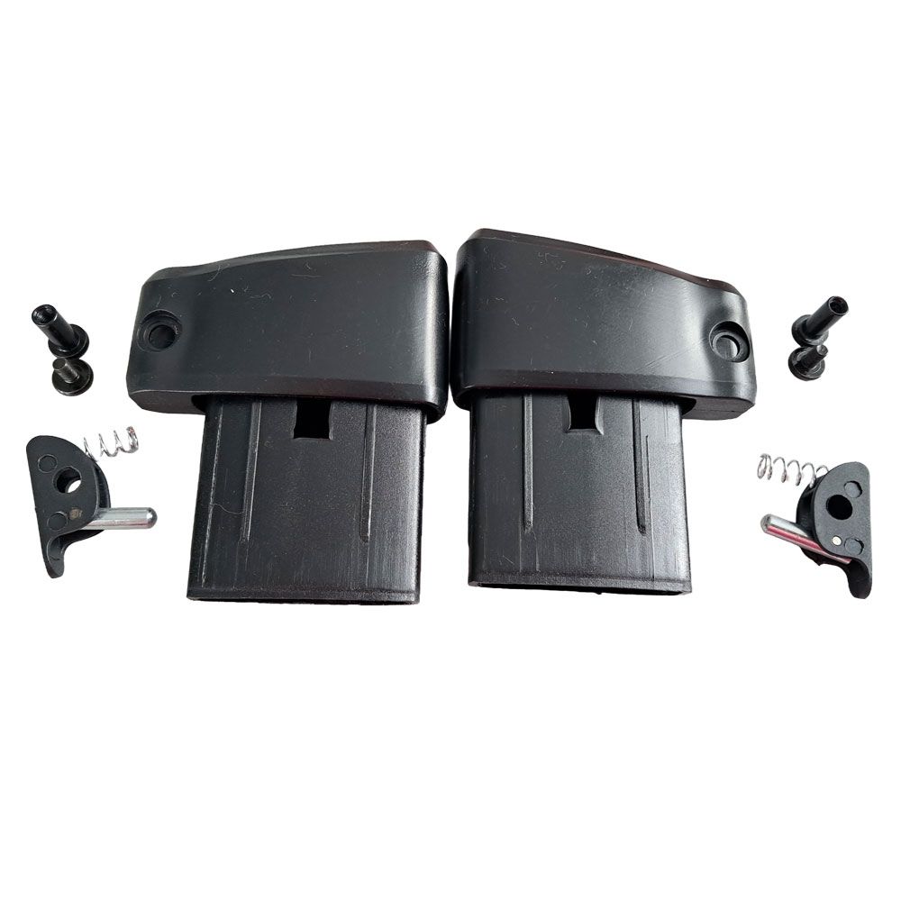 Gehäuse mit Höhenfeststellhebel rechts und links zum Rollator Let’s Fly