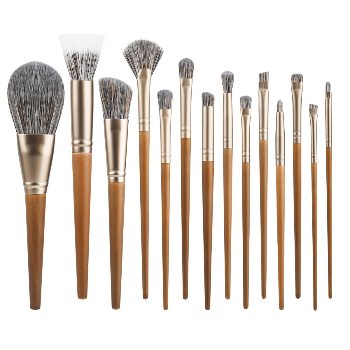 Walnuss-Make-up-Pinsel-Set