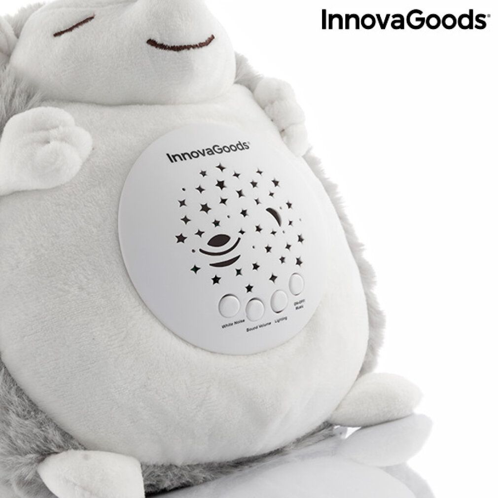 Plüsch-Igel mit weißem Rauschen und Nachtlicht-Projektor Spikey InnovaGoods