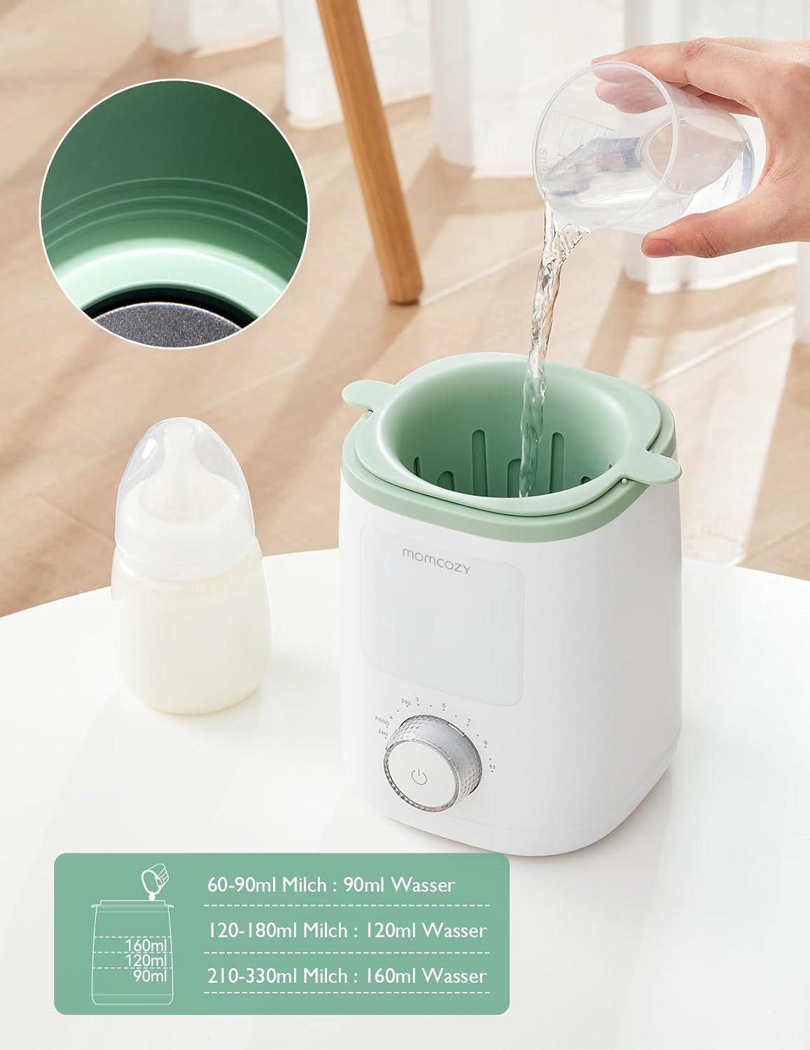 Momcozy  Nutri Flaschenwärmer Baby
