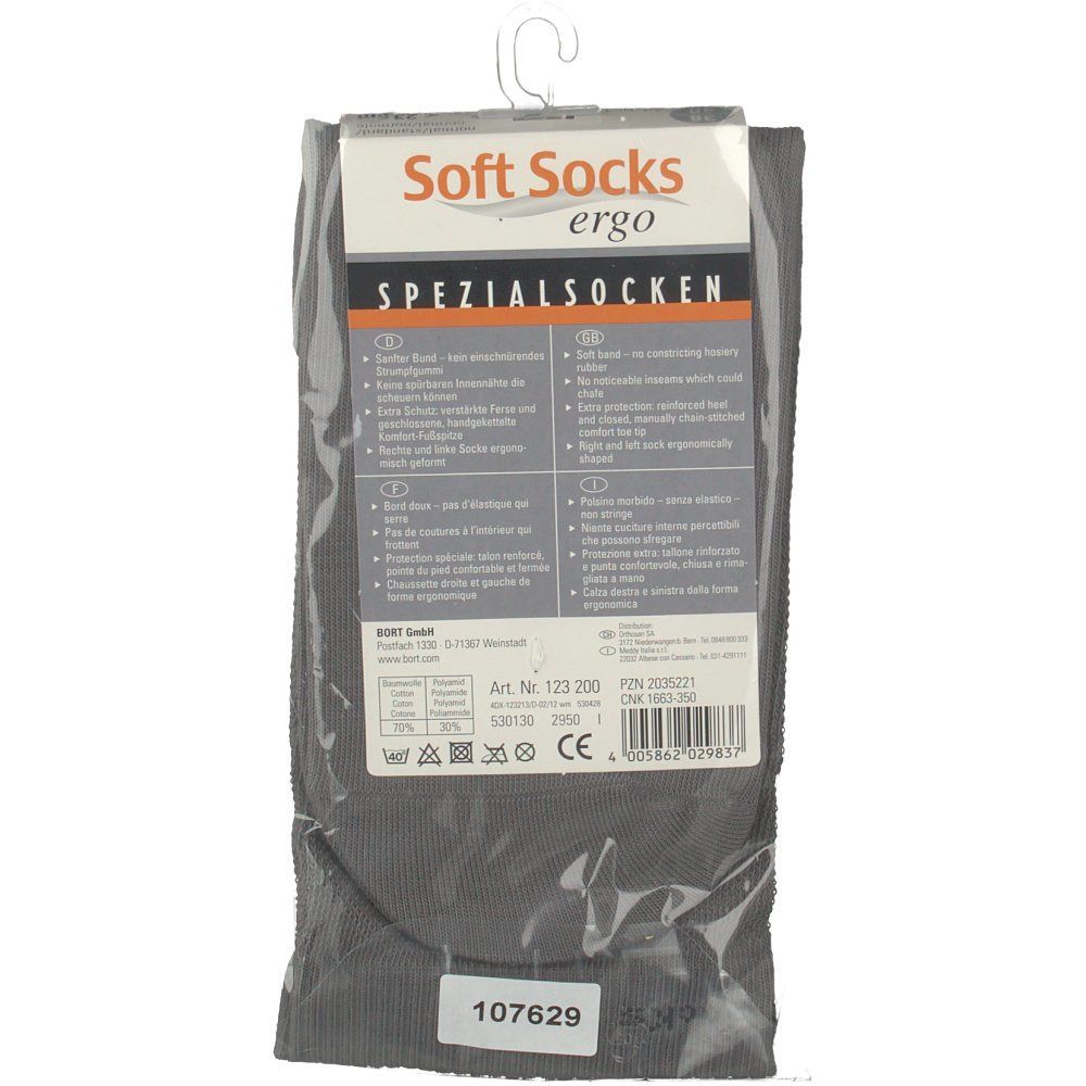BORT SoftSocks ergo normal silbergrau Gr. 38-40